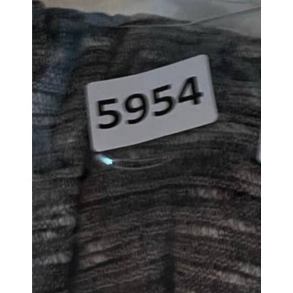 ava james Womens Medium Long Tunic Sleeveless Sweater Gray Black Heather - Picture 5 of 5